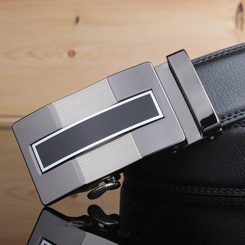 Leather Straps Belt with Automatic Buckles