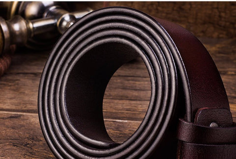 High Quality Jeans Letter Buckle Belt